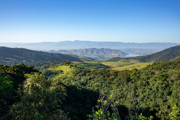 Fototapeta na wymiar View from lodge in Itatiaia National Park, Brazil