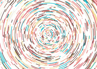 Colorful Universe Circular Distribution Computational Generative Art background illustration