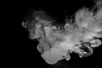 Obraz na płótnie Canvas Smoke black and white & for background