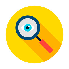 Data Search Circle Icon