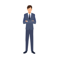 avatar executive man icon