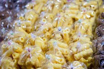  Abtract background of the lantern golden light at night.