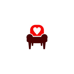Furniture company logo design with using table and chair icon design