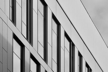 Closeup abstract of city building