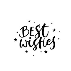 Best wishes calligraphy shirt quote lettering