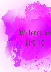 Vector watercolor background.