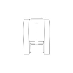 icon illustration of rhinoceros