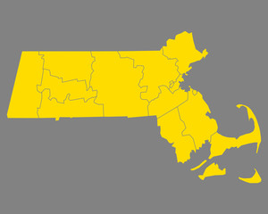 Karte von Massachusetts