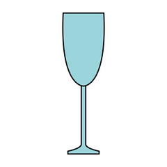 champagne glass icon, kitchen utensils design