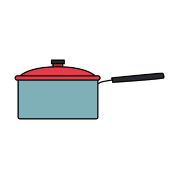 pot icon, kitchen utensils design