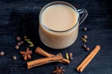 Masala spiced tea is a traditional Indian drink.