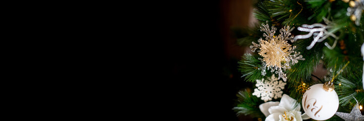 Christmas and happy new year concept, space for text for your design