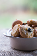 Cookies In a white bowl