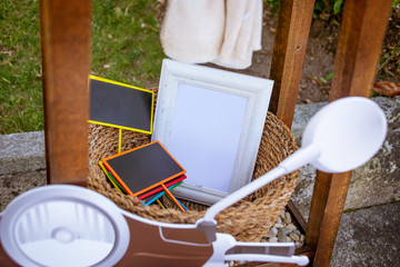 Wedding decoration for the photocall
