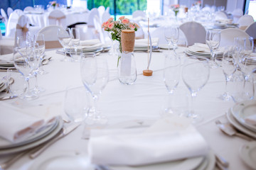 Wedding dinner table