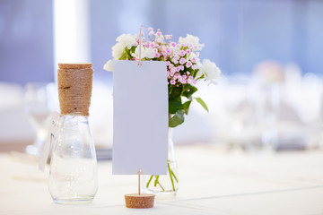 Centerpiece at a wedding table