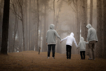 couple walking in the park