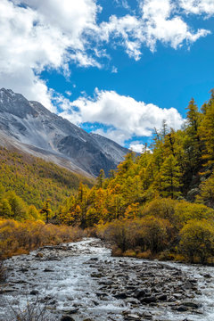 The last Shangri la, Daocheng-yading, Beautiful Scenic of Yading Natural Reserve, Daocheng , Sichuan, China