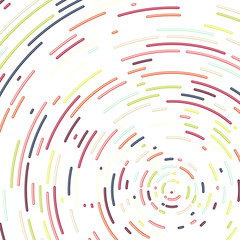 Colorful Universe Circular Distribution Computational Generative Art background illustration