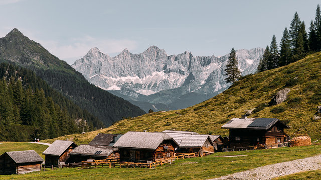 Wandern am Dachstein in der Steiermark in &Ouml;sterreich