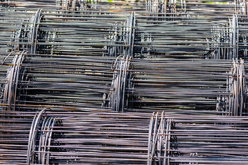 Steel bars used in the construction industry