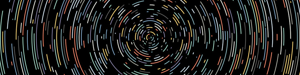 Colorful Universe Circular Distribution Computational Generative Art background illustration