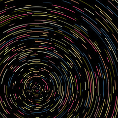 Colorful Universe Circular Distribution Computational Generative Art background illustration