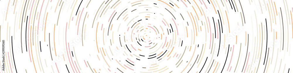 Wall mural colorful universe circular distribution computational generative art background illustration
