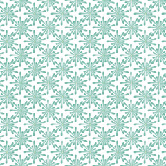 Vector Green Aqua Flowers on a White Background. Background for textiles, cards, manufacturing, wallpapers, print, gift wrap and scrapbooking.
