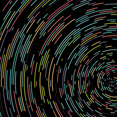 Colorful Universe Circular Distribution Computational Generative Art background illustration