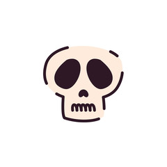 Isolated mexican skull head design