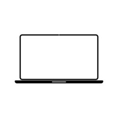 Laptop or notebook icon isolated on white background