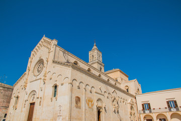 Fototapeta na wymiar Cathedral of Matera, southern Italy