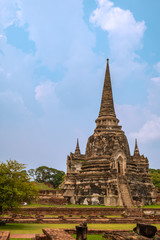 Fototapeta premium Wat Phra Si Sanphet in Ayutthaya historical park