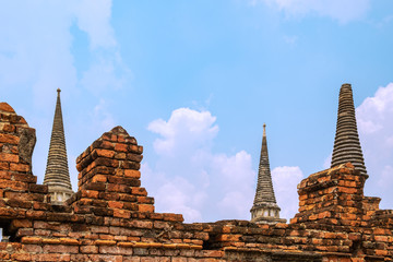 Wat Phra Si Sanphet in Ayutthaya historical park