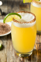 Mexican Beer and Lime Michelada Cocktail