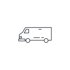 Isolated delivery truck icon vector design