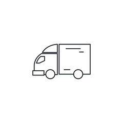 Isolated delivery truck icon vector design