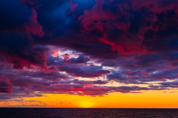 Breathtaking sunset over the Black Sea