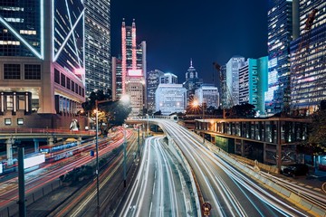 Fototapeta na wymiar Busy traffic in modern city