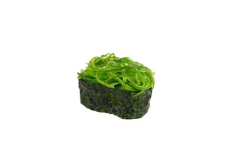 Wakame seaweed sushi roll japanese cusine