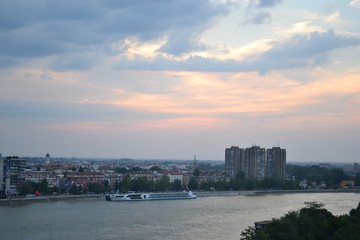 Fototapeta premium Novi Sad view from fortress Petrovaradin 2