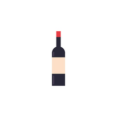 Isolated wine bottle icon vector design