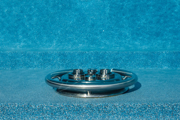 Countercurrent for the pool. Water attraction. Artificial flow. Pump. Hydromassage. Flow. Water...