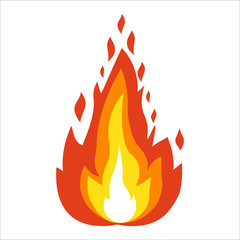 fire flame set, flame elements, burning infern