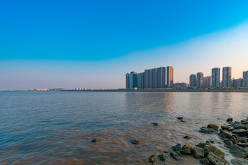 Naklejka premium The coastal landscape of Zhuhai City, Guangdong Province, China