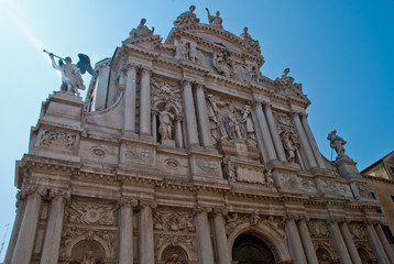 Fototapeta na wymiar Venice, Italy: Church Santa Maria Zobenigo, district San Marco