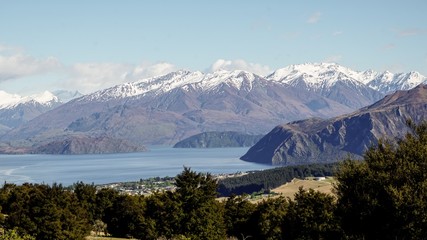 Wanaka Lake View at Mountain in New Zealand