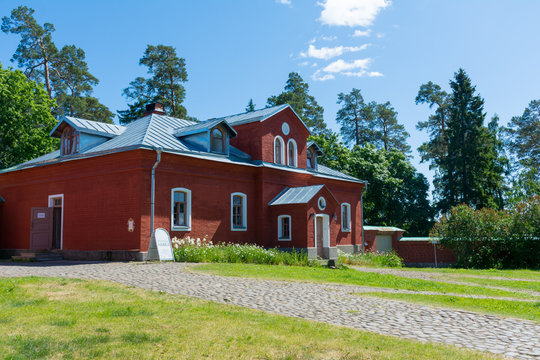 Buildings in the resurrection monastery on the island of Valaam