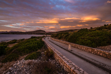 Sunset In Ksamil, Butrint National Park, Albania